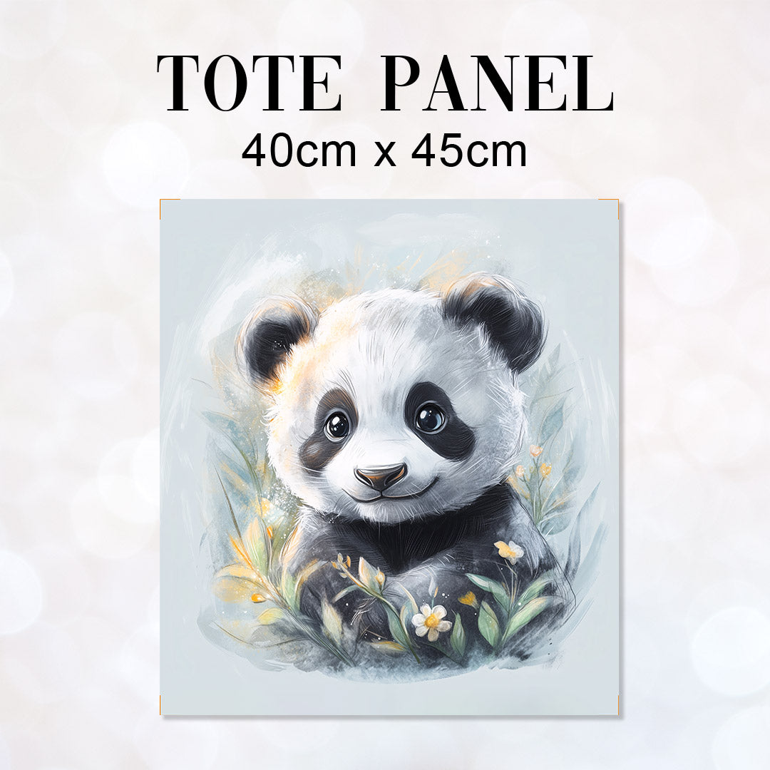 TOTE Panel Watercolour Panda TP-1017