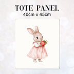 TOTE Panel Strawberry Bunny TP-956