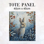 TOTE Winter Hare TP-96 Fabric Bag Panel