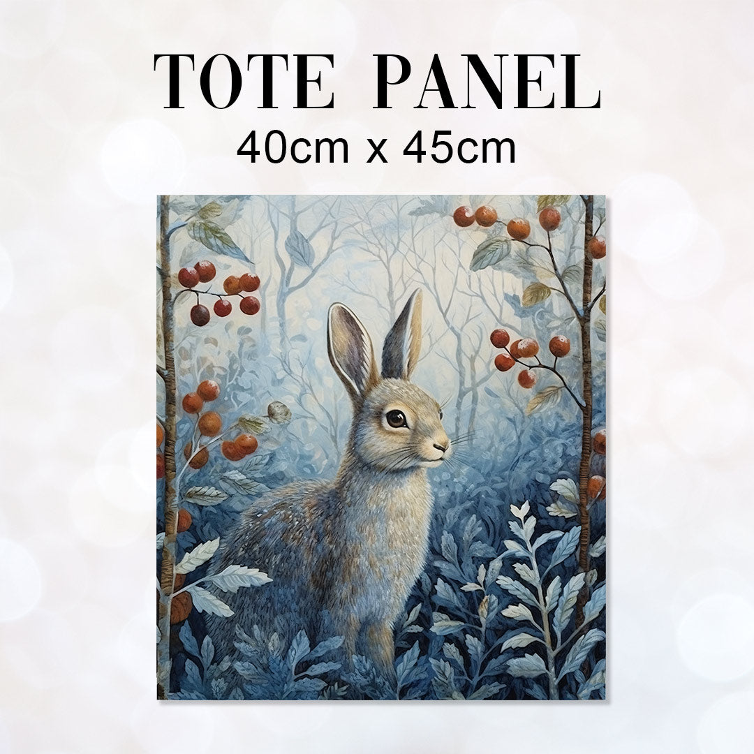 TOTE Winter Hare TP-96 Fabric Bag Panel