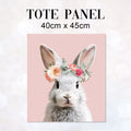 TOTE Panel Floral Bunny TP-978