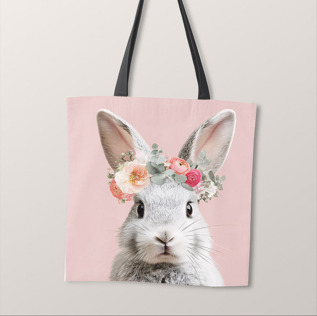 TOTE Panel Floral Bunny TP-978