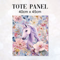 TOTE Panel Floral Unicorn TP-979
