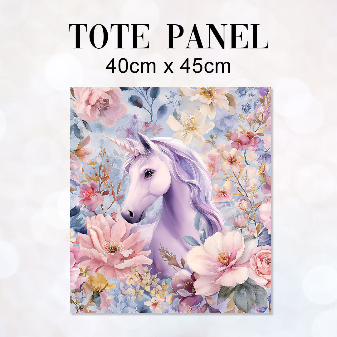 TOTE Panel Floral Unicorn TP-979