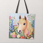 TOTE Panel Floral Horse TP-987