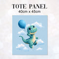 TOTE Panel Blue Dino TP-994