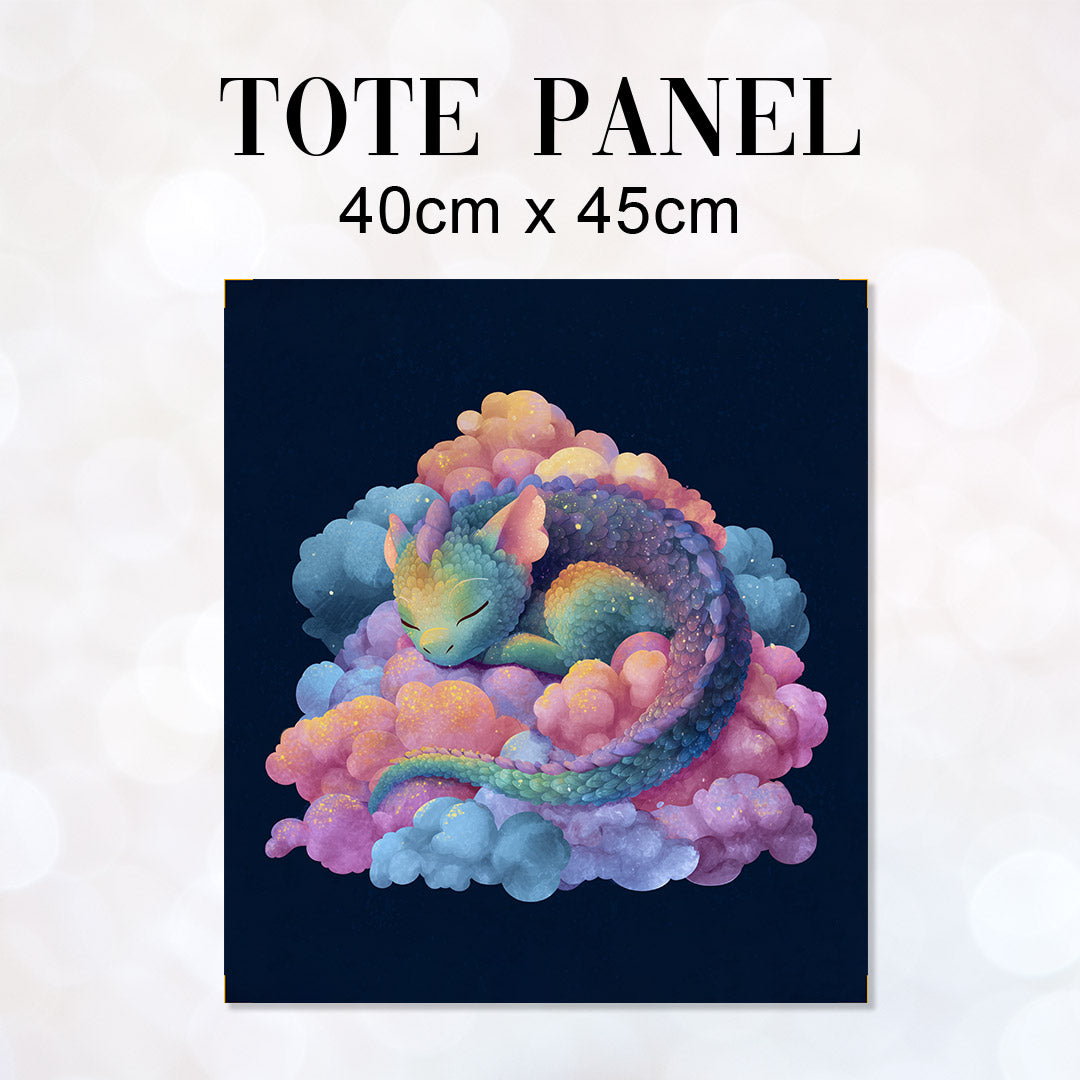 TOTE Panel Cute Sleeping Dragon TP-995