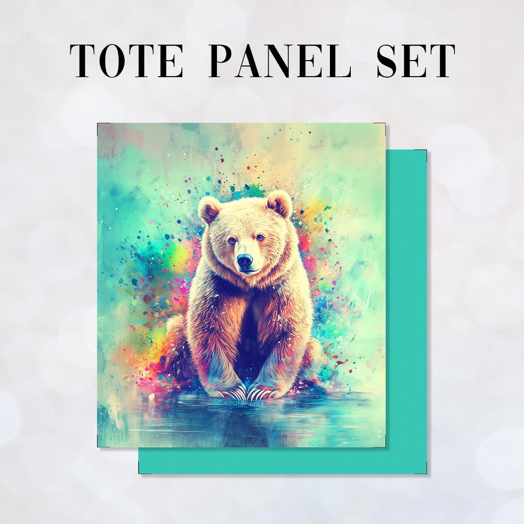 TOTE Panel SET Watercolour Bear TS-621