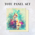 TOTE Panel SET Watercolour Fox 2 TS-624