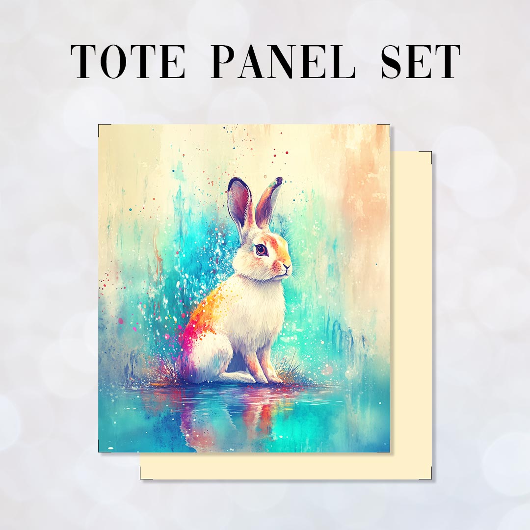 TOTE Panel SET Watercolour Hare TS-626