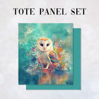 TOTE Panel SET Watercolour Owl TS-627