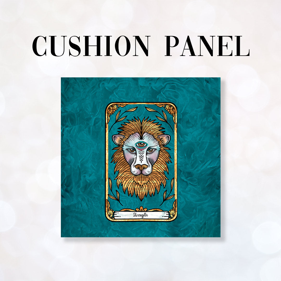 CUSHION Fabric Panel Tarot Strength