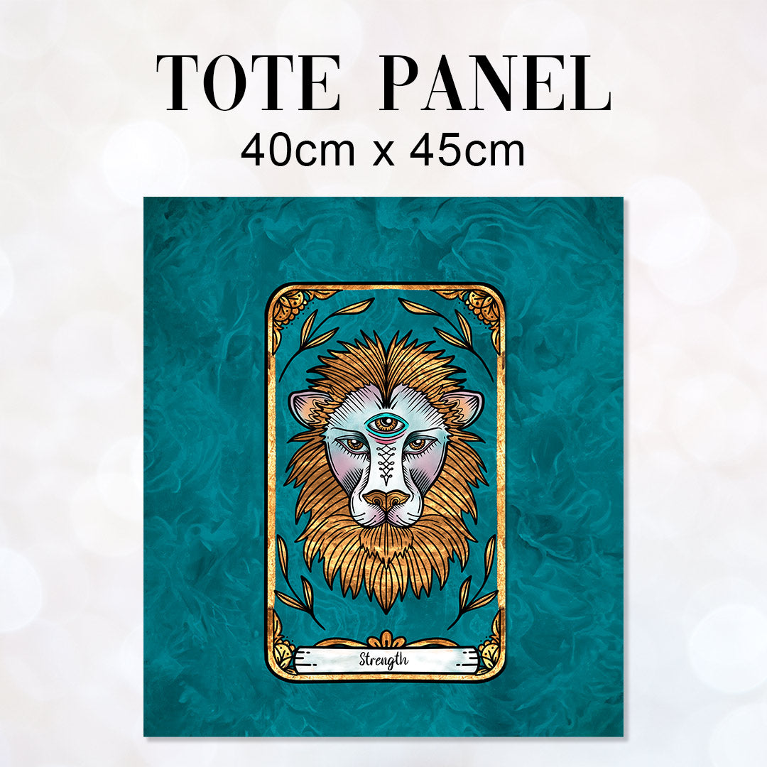 TOTE Tarot Strength Fabric Bag Panel