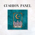 CUSHION Fabric Panel Tarot The Moon