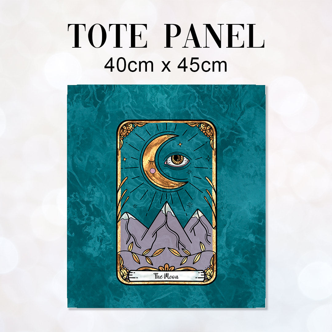 TOTE Tarot The Moon Fabric Bag Panel