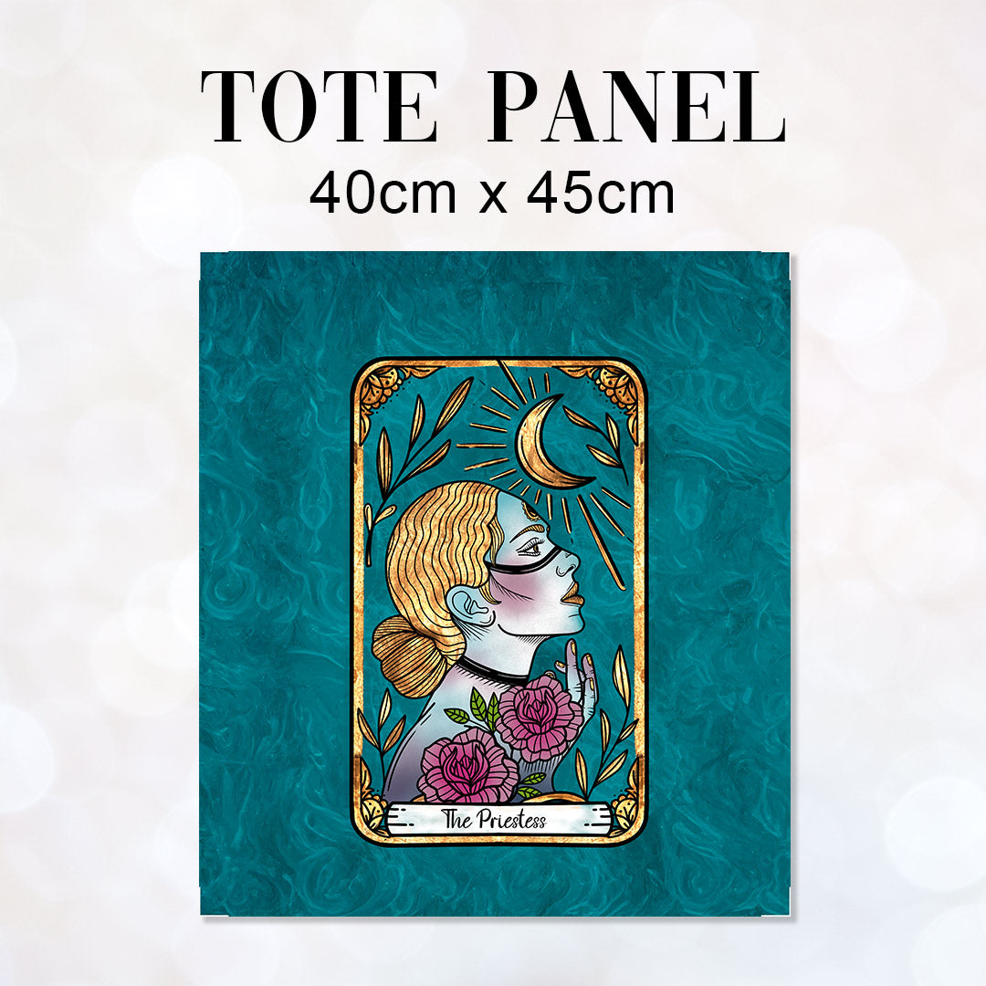 TOTE Tarot The Priestess Fabric Bag Panel