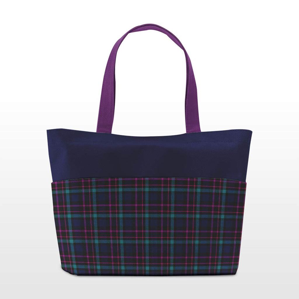 Navy Plaid Fabric 1239