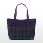 Navy Plaid Fabric 1239