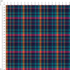 Blue Plaid Fabric 1435