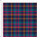 Blue Plaid Fabric 1436