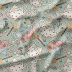 Tea Time Sage Fabric