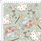 Tea Time Sage Fabric