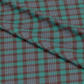 Teal Plaid Fabric 1439