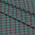 Teal Plaid Fabric 1439