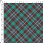 Teal Plaid Fabric 1439