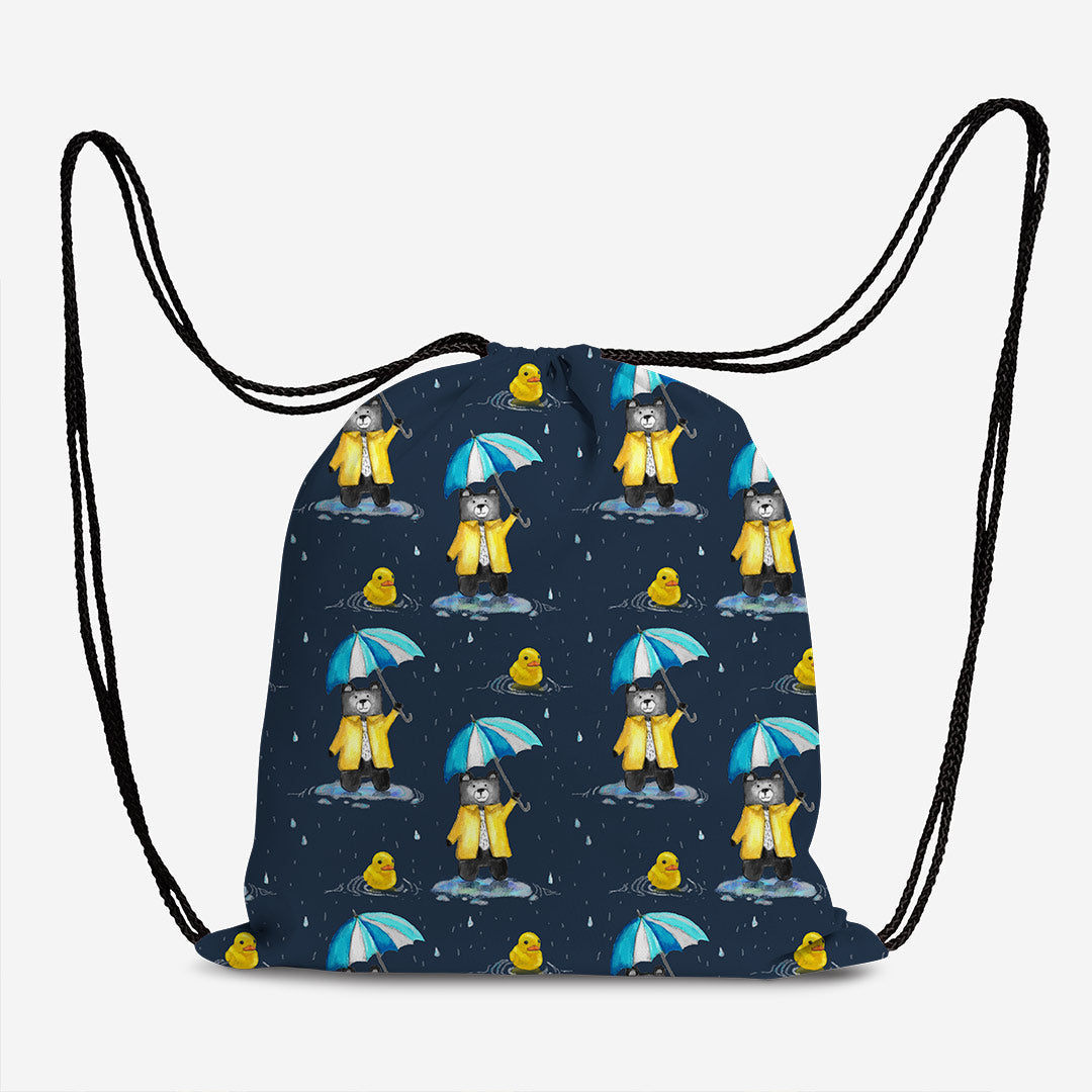 Teddy Blue Umbrella Fabric