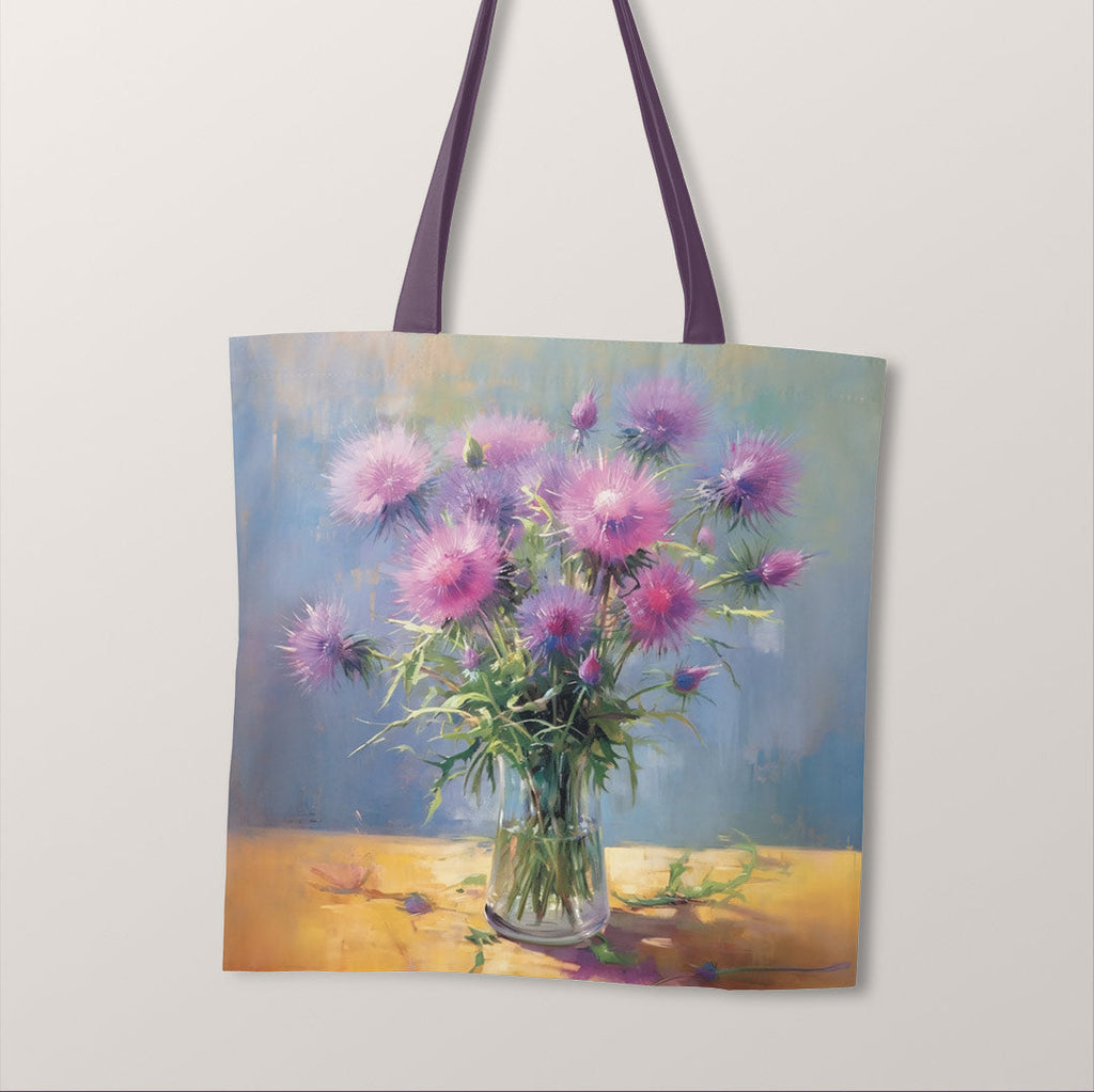 TOTE Thistle Bouquet Fabric Bag Panel TP-174
