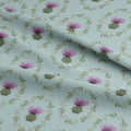 Thistle Wreath Blue Fabric