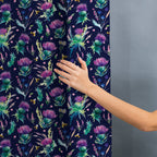 Thistle and Bee Navy Fabric