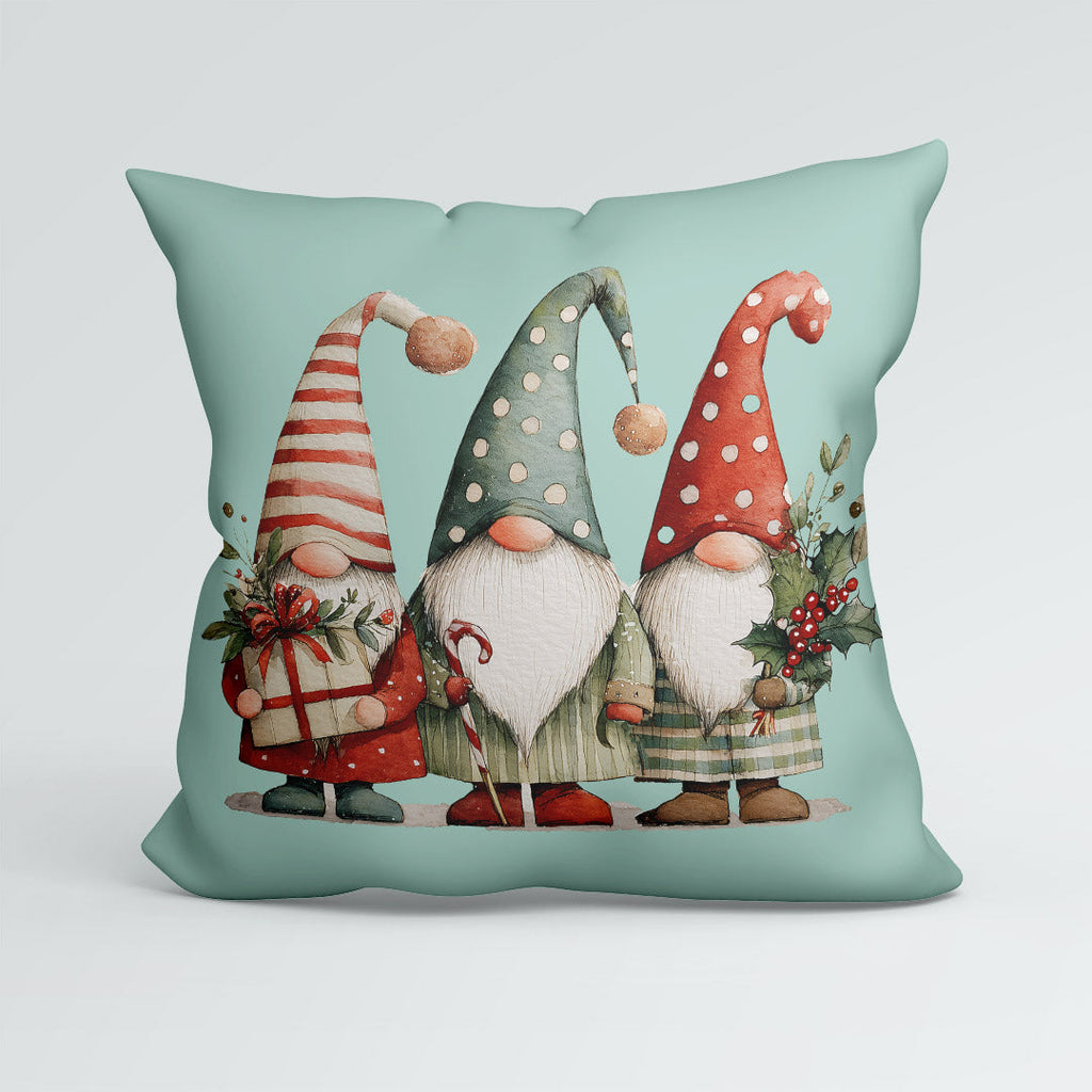 CUSHION Panel Three Christmas Gnomes CP-823