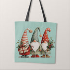 TOTE Panel Three Christmas Gnomes TP-862