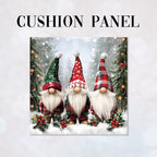 CUSHION Panel Three Winter Gnomes CP-825
