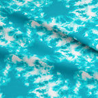 Tie Dye Blue Fabric