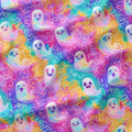 Tie Dye Ghosts Fabric
