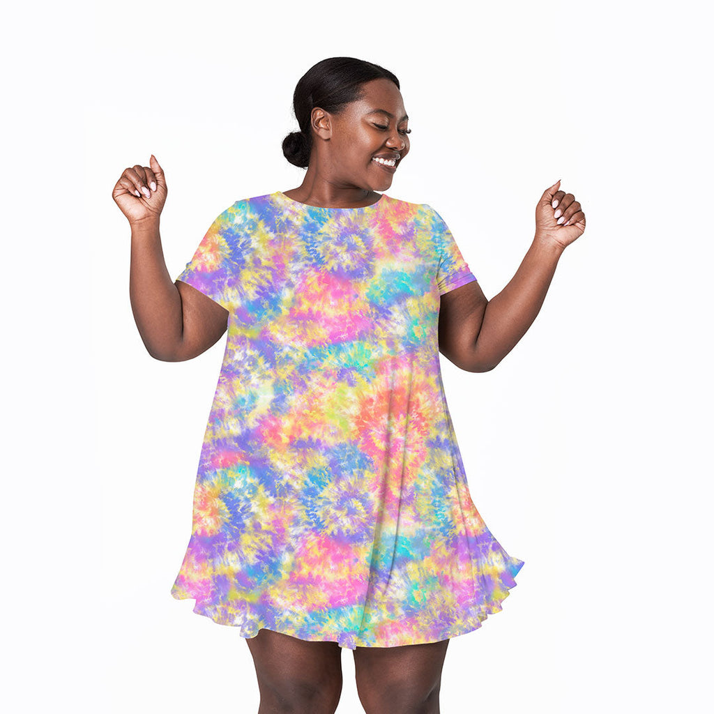 Tie Dye Sunset Fabric