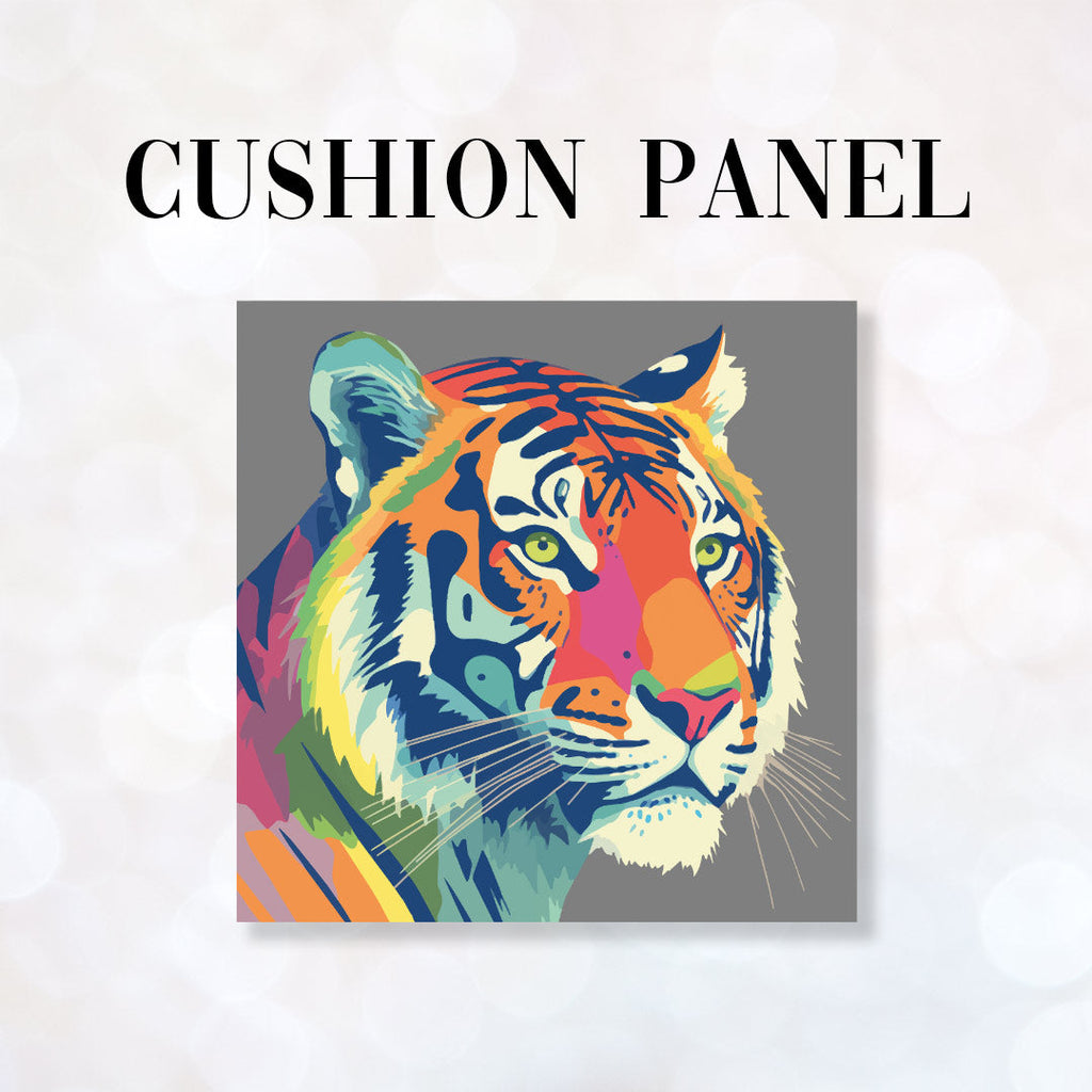 CUSHION Fabric Panel Tiger Grey