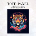 TOTE Tiger Moons Fabric Bag Panel TP-173