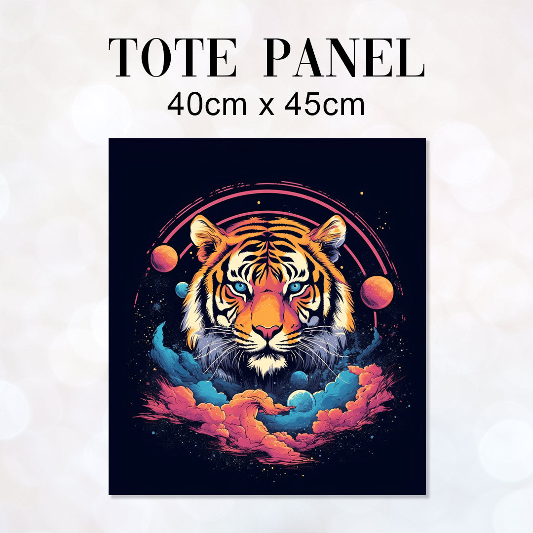 TOTE Tiger Moons Fabric Bag Panel TP-173