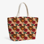 Tiger Rose Tattoo Fabric
