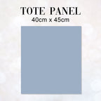 TOTE CO-ORD Tiger On Blue Fabric Bag Panel