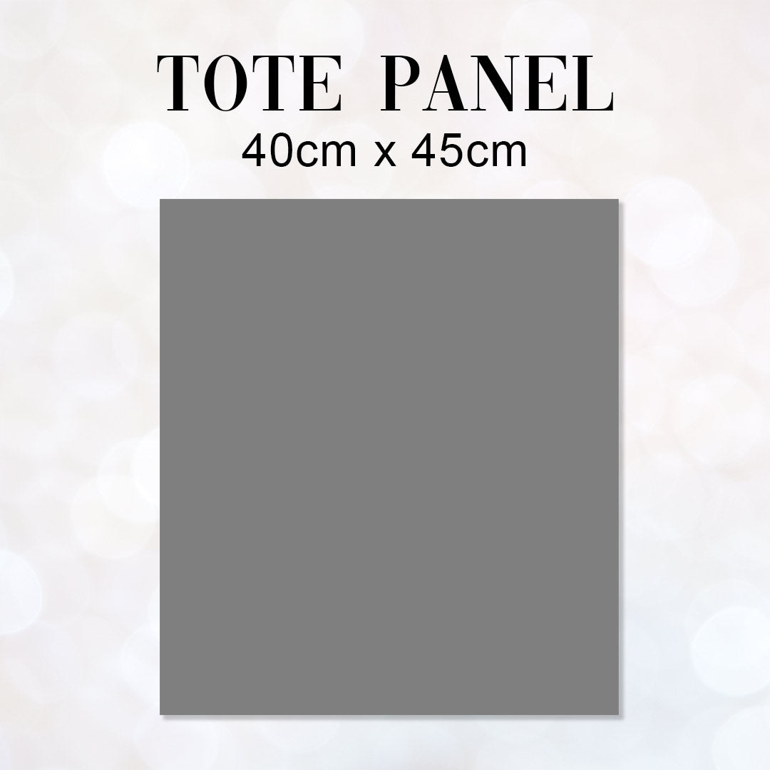 TOTE CO-ORD Tiger On Grey Fabric Bag Panel