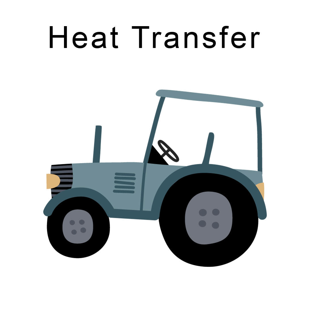 Tractor Green Iron on fabric heat transfer DTF-21