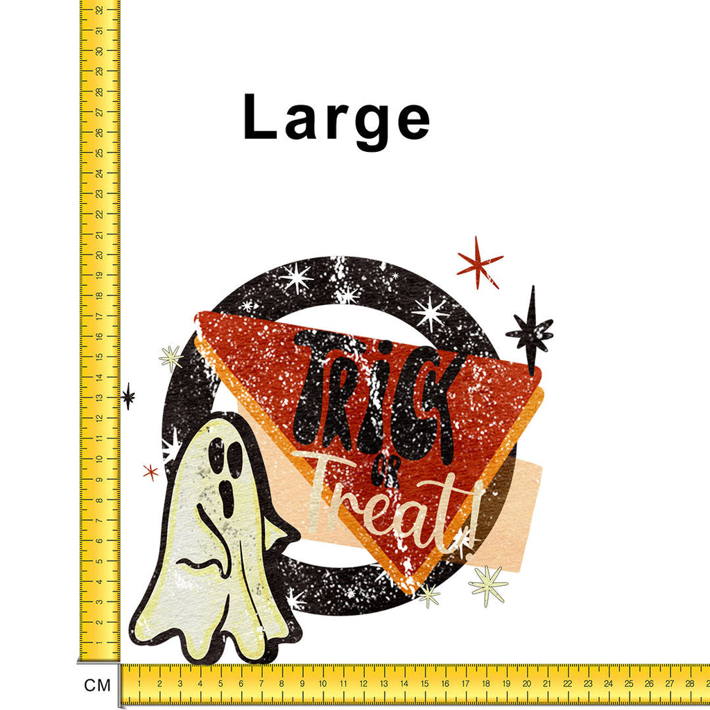 Retro Trick or Treat Iron on fabric heat transfer DTF-63