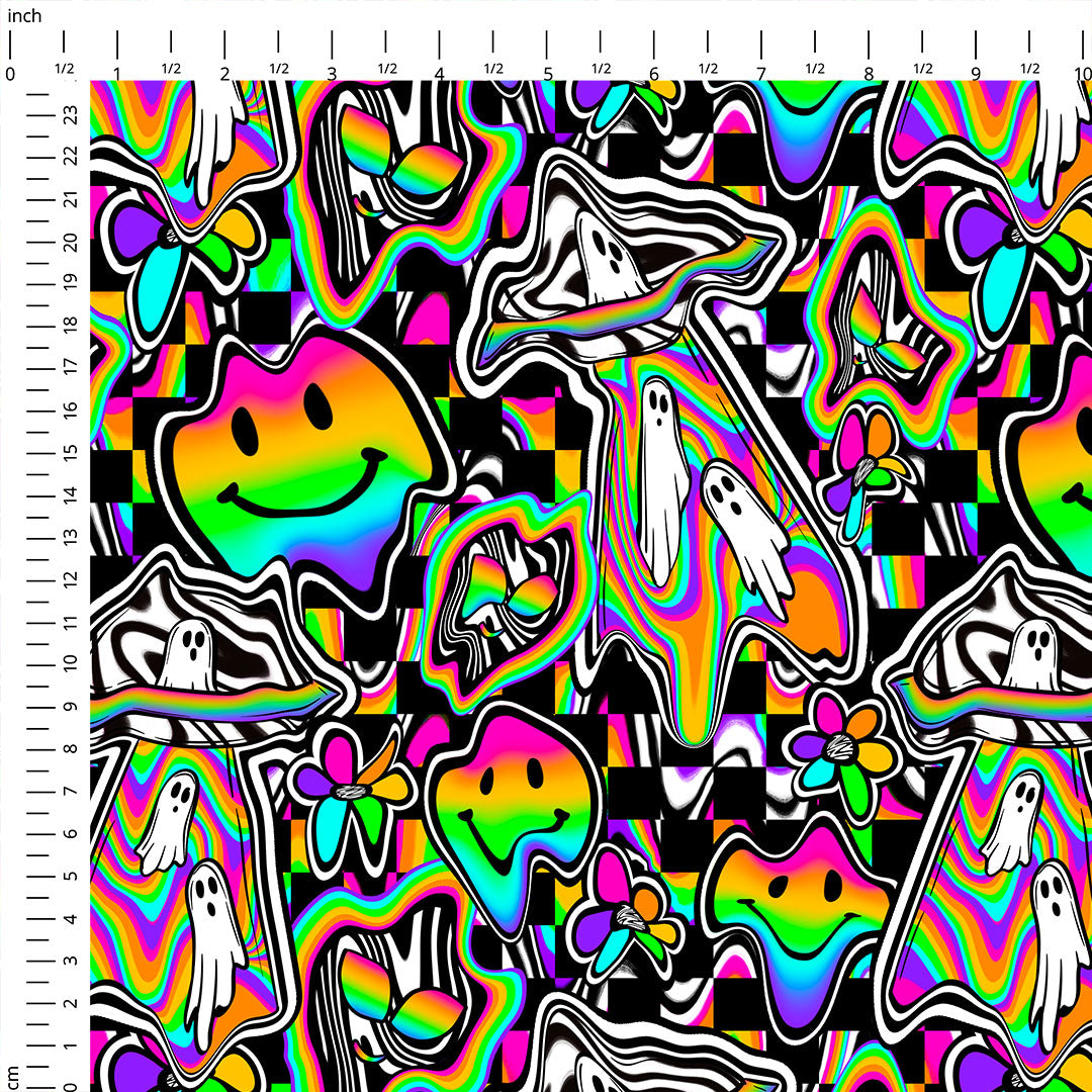 Trippy Ghost Fabric