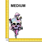 Trippy Skull Iron on Fabric Heat Transfer DTF-79
