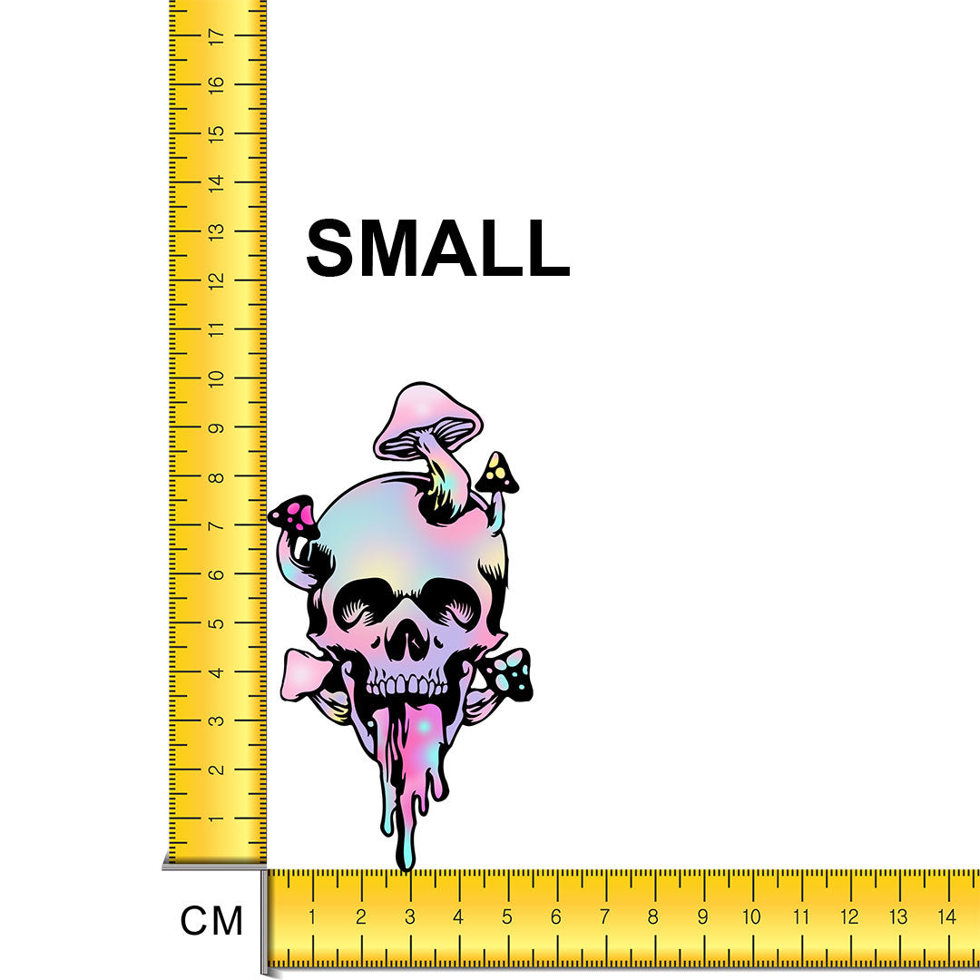 Trippy Skull Iron on Fabric Heat Transfer DTF-79